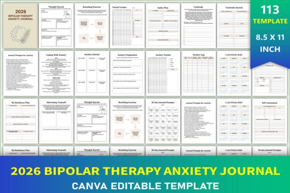 2026 Bipolar Therapy Anxiety Journal: A Comprehensive Tool for Mental Wellness