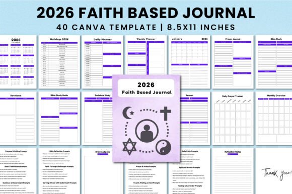 2026 Faith Based Journal for Canva