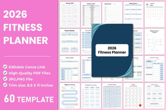 2026 Fitness Planner Canva: A Versatile Tool for Health and Productivity