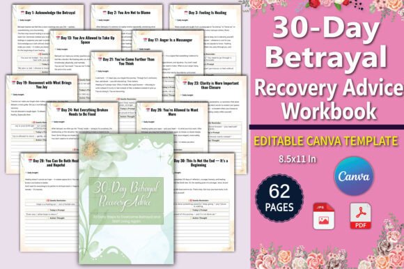 30-Day Betrayal Recovery Advice Workbook: A Strategic Guide to Healing and Growth