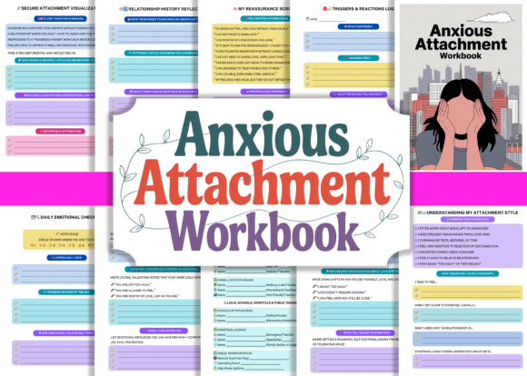 Anxious Attachment Workbook 💞 KDP – A Guide to Healing and Secure Relationships