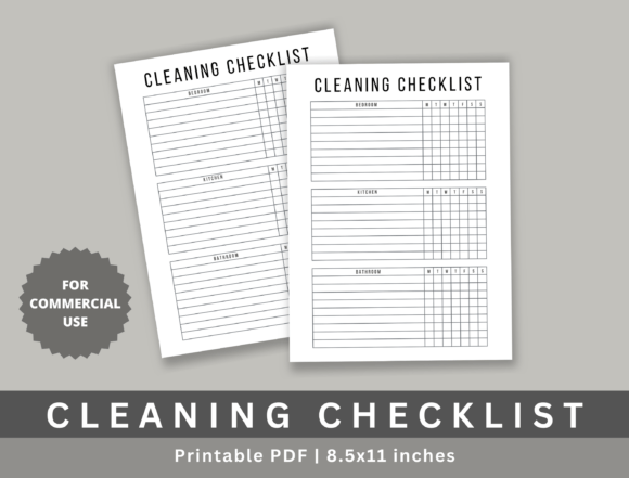 Cleaning Checklist KDP