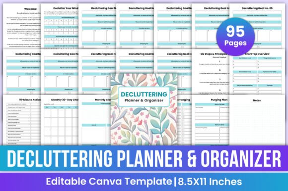 Decluttering Planner Organizer Canva: A Practical Tool for a Cleaner Mind and Space