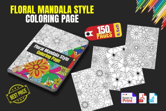 Floral Mandala Coloring Page: A Gateway to Mindful Creativity