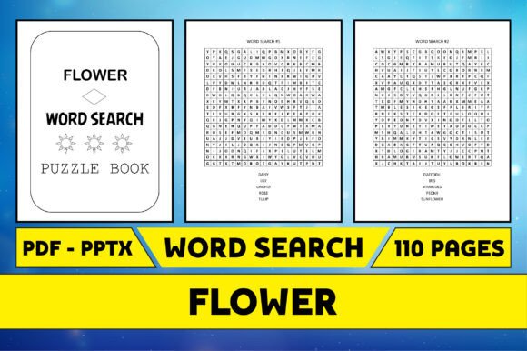 Flower Word Search Puzzle Game Interior