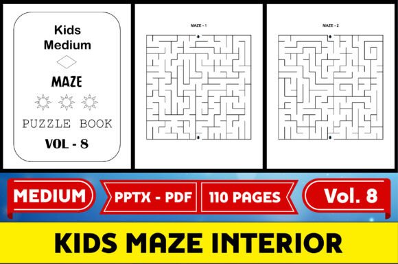Kids Medium Maze Puzzle Interior V 8