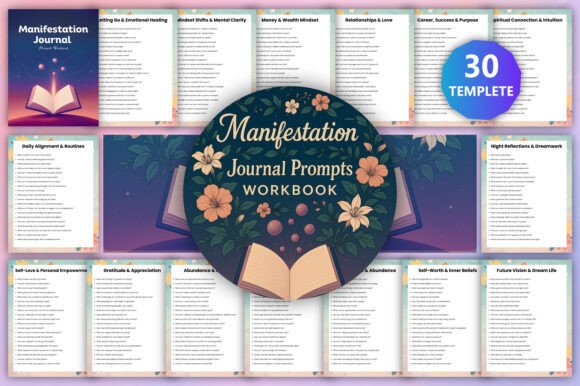 Manifestation Journal Prompts Workbook: A Tool for Intentional Growth