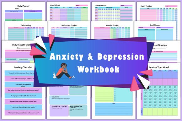 Premium Anxiety Depression Workbook: A Tool for Emotional Healing and Self-Growth