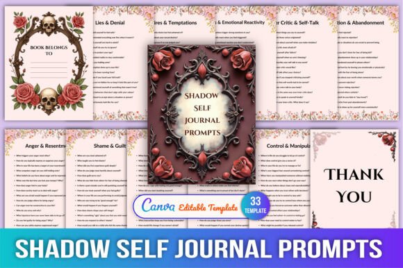 Shadow Self Journal Prompts Canva: A Tool for Deep Self-Reflection