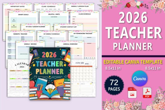 Stay Organized and Inspired with the 2026 Teacher Planner Canva