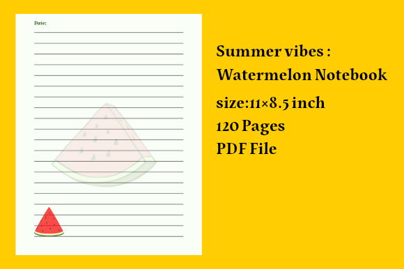The Summer Vibes Watermelon Notebook: Capturing the Spirit of the Season